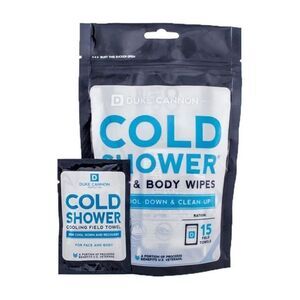 Duke Cannon Cold Shower Face & Body Wipes Cooling D1‎